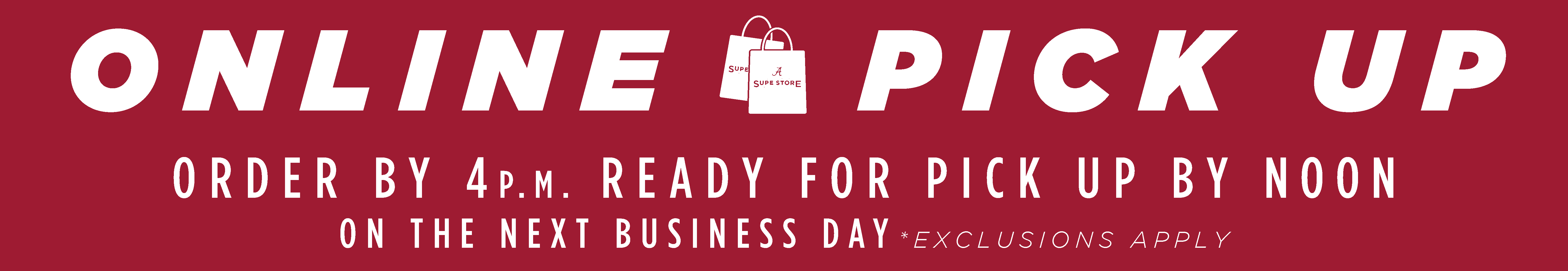 Order by 4pm, ready for pick up at 2pm the next business day.  Valid M-F, some exclusions apply